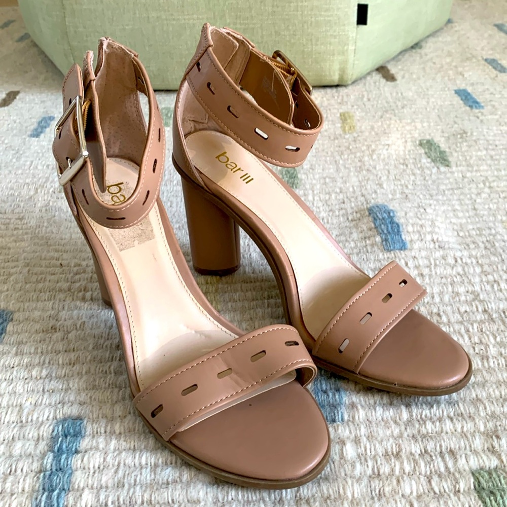 Nude Heeled Sandals